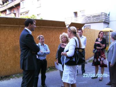 Andy Jung MdB vor Ort