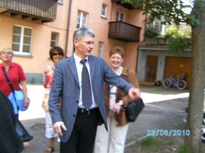 Brgermeister Michael Beniz bei seinen Erluterungen