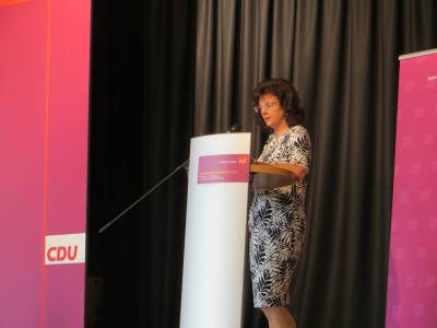 Frau Ilona Rompel, Fraktionsvorsitzende der CDU Lahr
