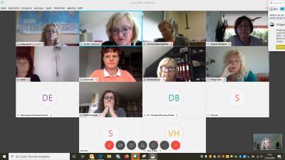 Videokonferenz mit Sabine Hartmann-M�ller